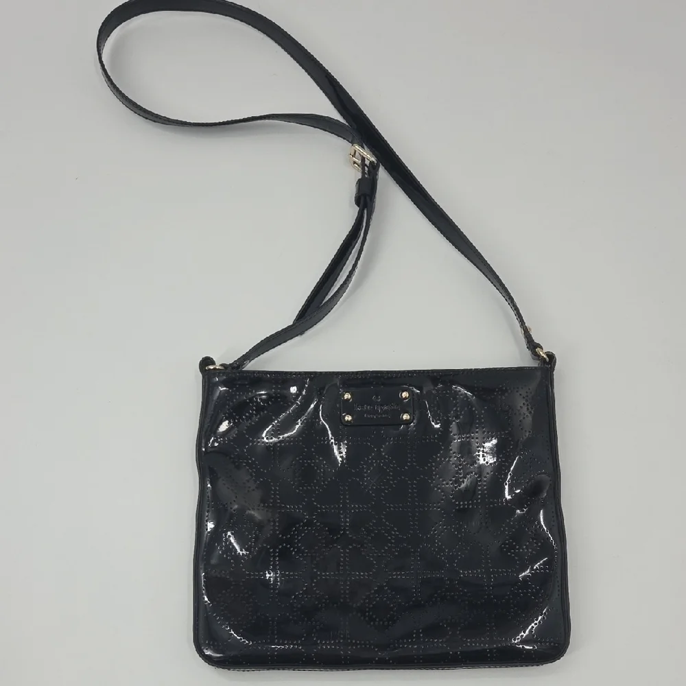 Kate Spade Glossy Black Slender Shoulder Bag